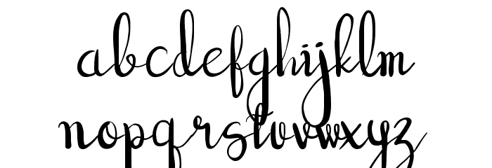 good vibe Regular Font LOWERCASE