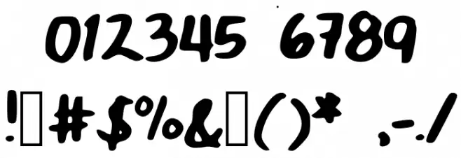 good Font OTHER CHARS