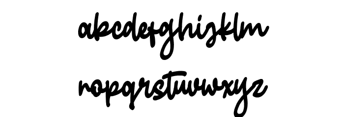 goodbye Font LOWERCASE