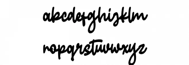 goodbye Font LOWERCASE