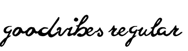 goodvibes regular Font