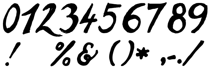 goodvibes regular Font OTHER CHARS
