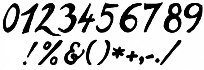 goodvibes regular Font OTHER CHARS