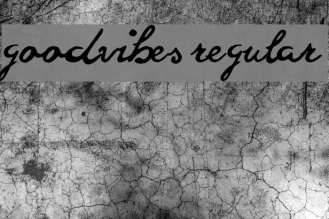 goodvibes regular Font examples