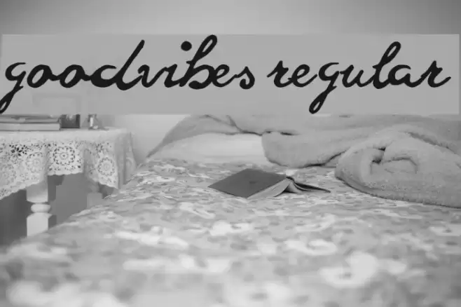 goodvibes regular Font examples