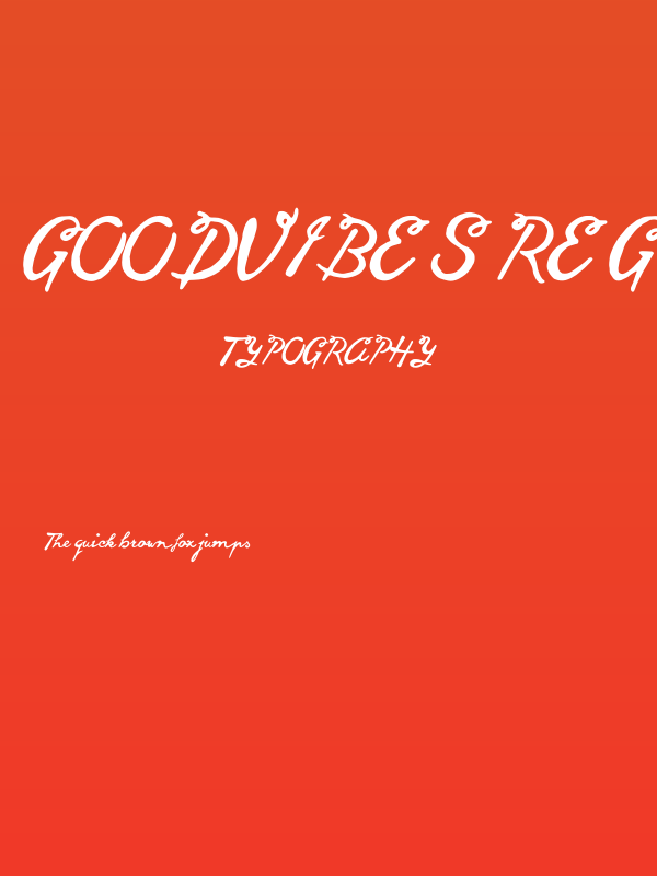 goodvibes regular Poster