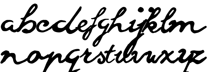goodvibes regular Font LOWERCASE