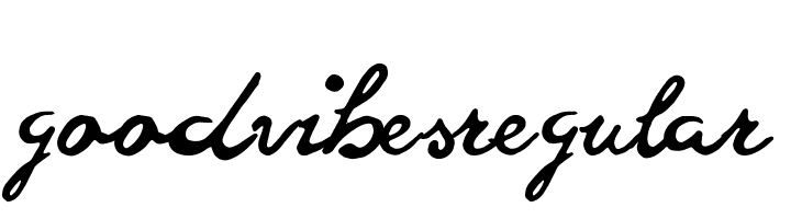goodvibesregular  font caratteri gratis