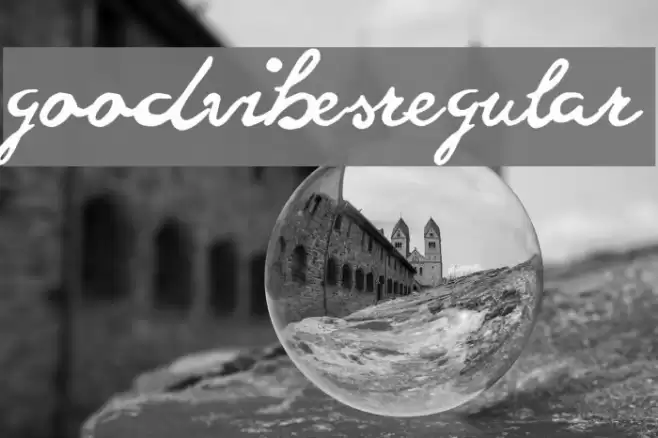 goodvibesregular Font examples