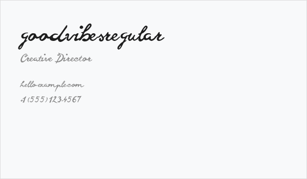 goodvibesregular Business Card