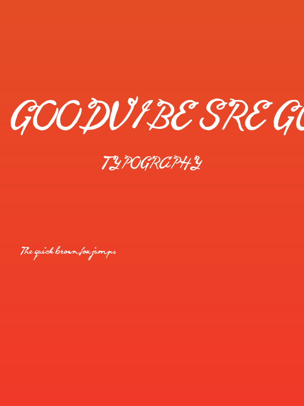 goodvibesregular Poster