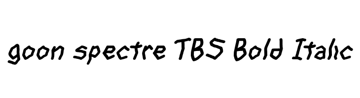goon spectre TBS Bold Italic  لخطوط تنزيل