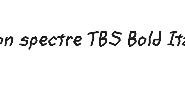 goon spectre TBS Bold Italic Logo