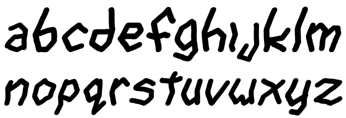 goon spectre TBS Bold Italic Font LOWERCASE