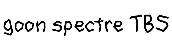 goon spectre TBS  Frei Schriftart Herunterladen
