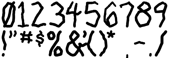goon spectre TBS Font OTHER CHARS