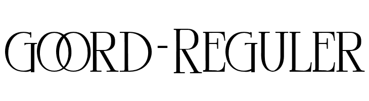 goord-Reguler Font - FFonts.net