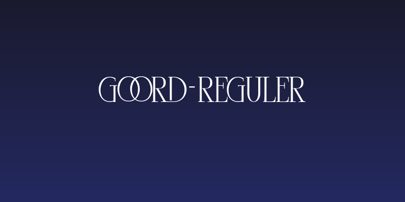 goord-Reguler Social Header