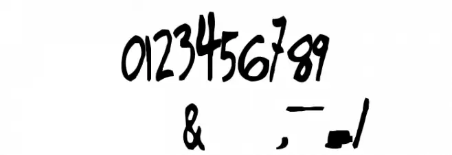 gorillaz 2 Font OTHER CHARS