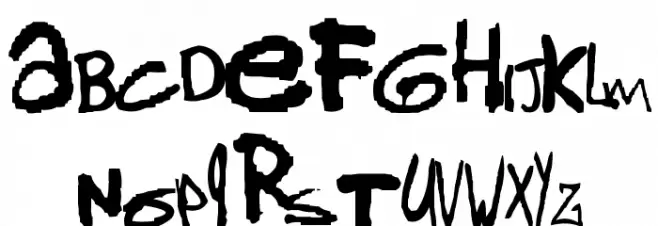 gorillaz 2 フォント 大文字