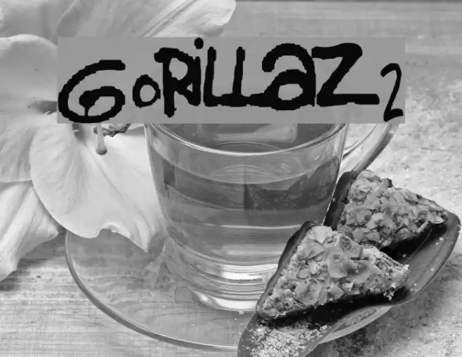 gorillaz 2 Font examples