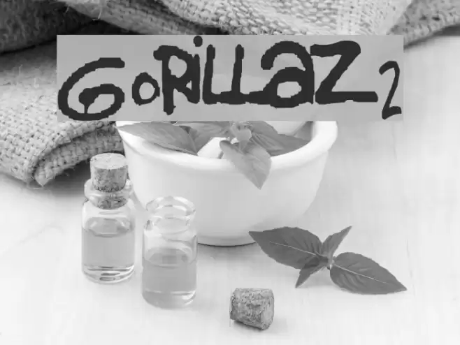 gorillaz 2 Font examples