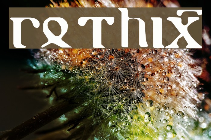 gothic-1 Font examples