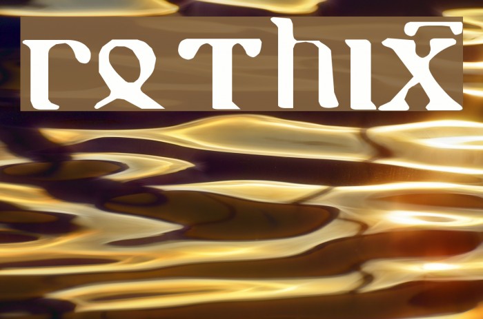 gothic-1 Font examples