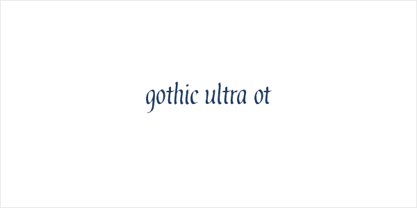 gothic ultra ot Logo