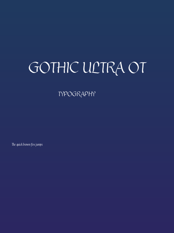 gothic ultra ot Poster