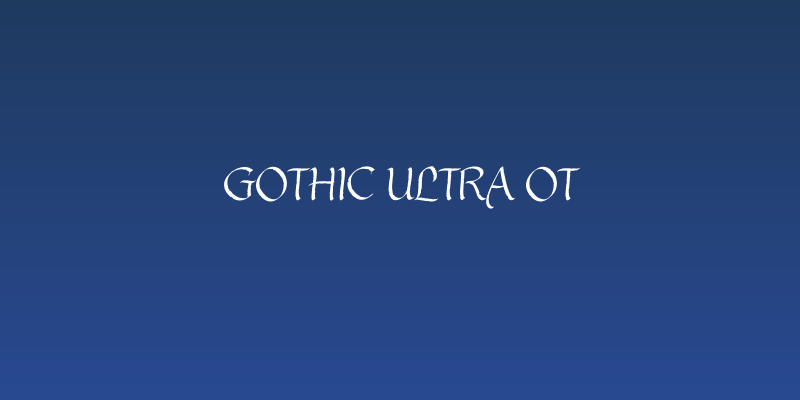 gothic ultra ot Social Header