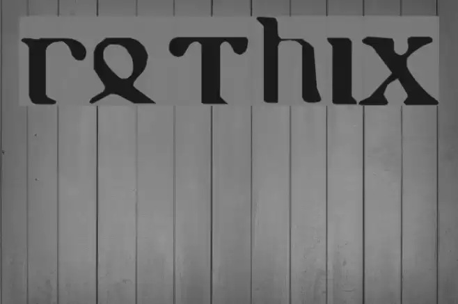 gothic Font examples