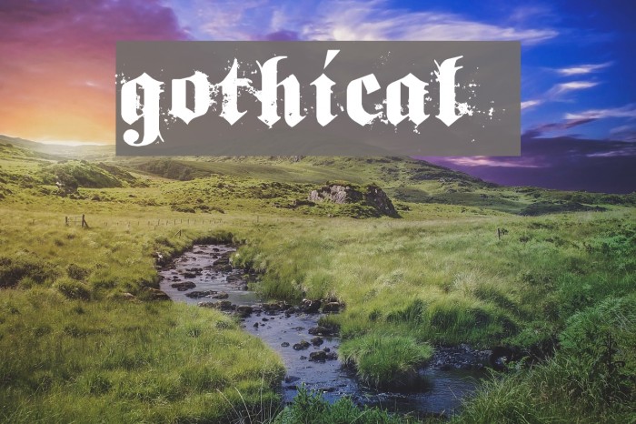 gothical Font examples