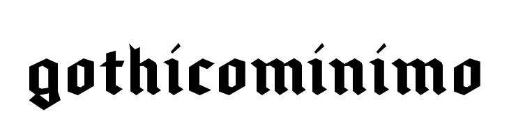 gothicominimo  Fuentes Gratis Descargar