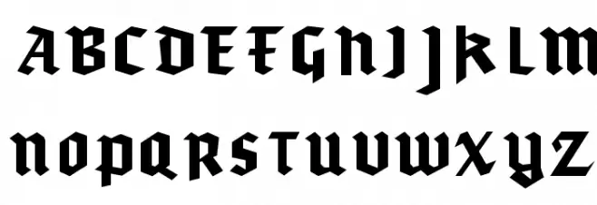 gothicominimo Schriftart Groß
