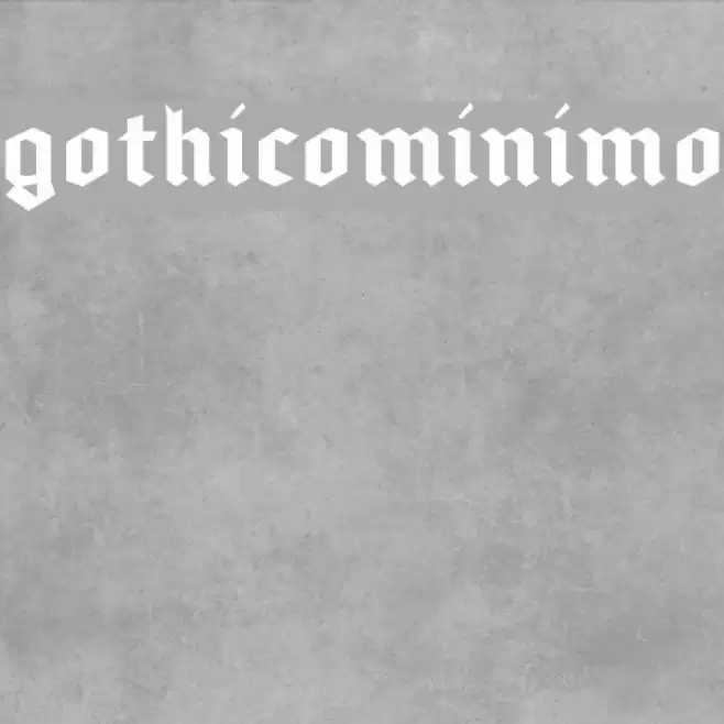 gothicominimo Font examples