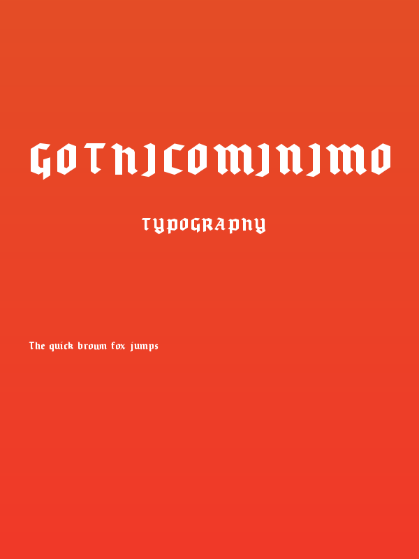 gothicominimo Poster