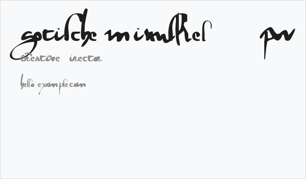 gotische minuskel 1269 pw Business Card