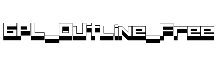 GPL_Outline_Free  Скачать бесплатные шрифты