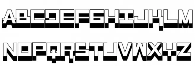GPL_Outline_Free Font Litere mari