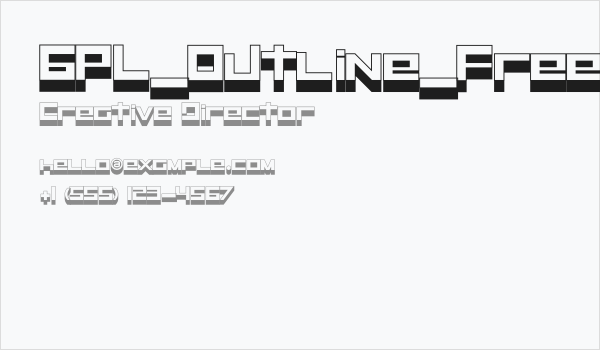 GPL_Outline_Free Business Card