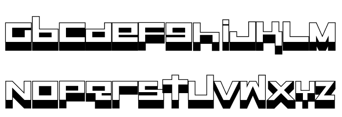 GPL_Outline_Free Font LOWERCASE