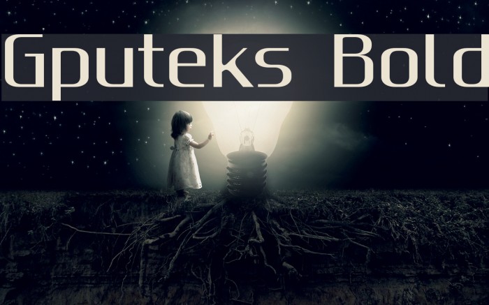 Gputeks Bold Font examples