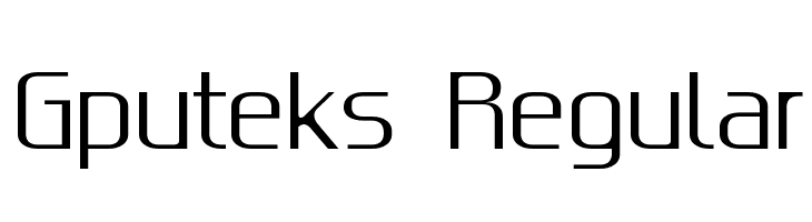 Gputeks Regular  Free Fonts Download