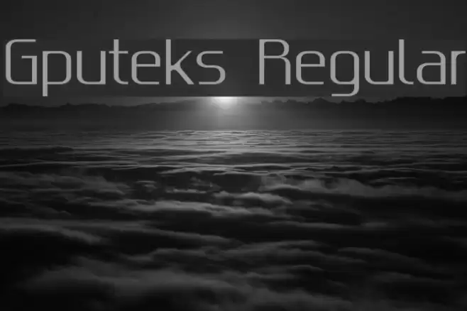 Gputeks Regular Font examples