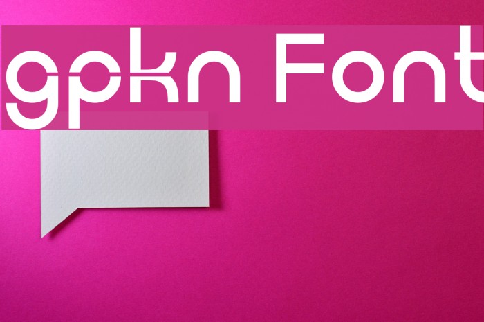 gpkn Font examples