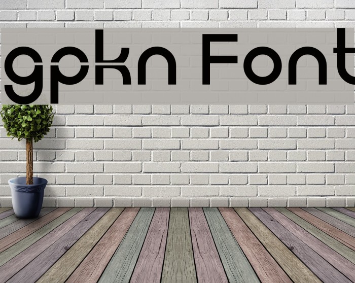 gpkn Font examples