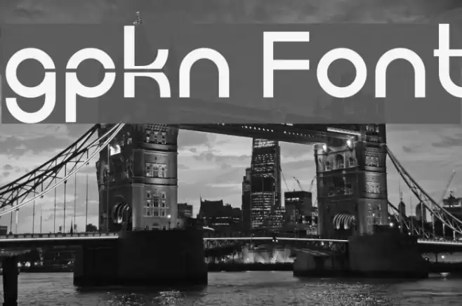 gpkn Font examples