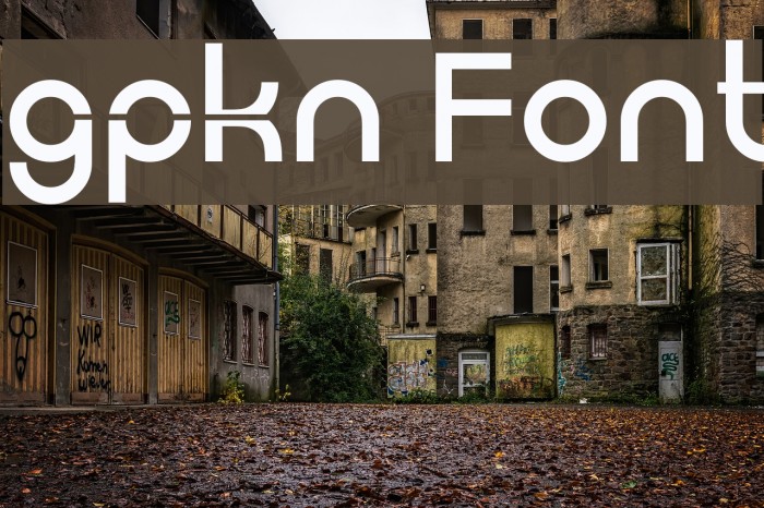 gpkn Font examples