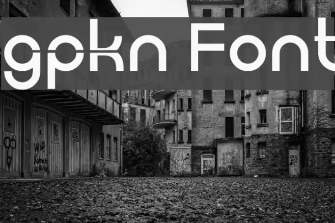 gpkn Font examples